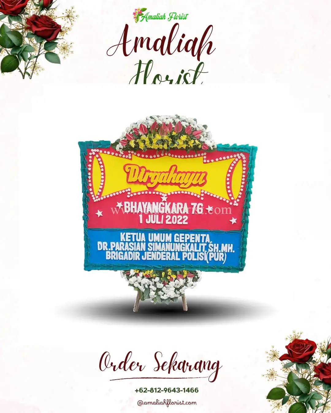 Papan Bunga HUT Ulang Tahun Muara Pahu